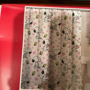 Peanuts | Bath | Peanuts Snoopy Valentine Shower Curtain | Poshmark